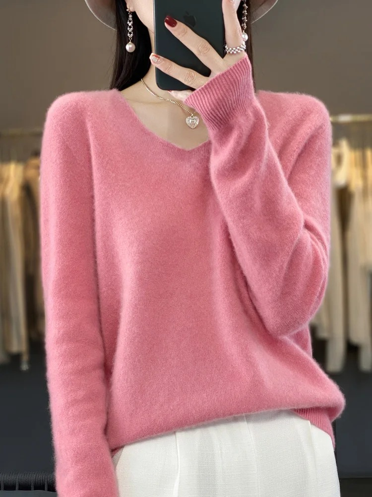 Pullover Damen | V-Ausschnitt & Weicher Tragekomfort