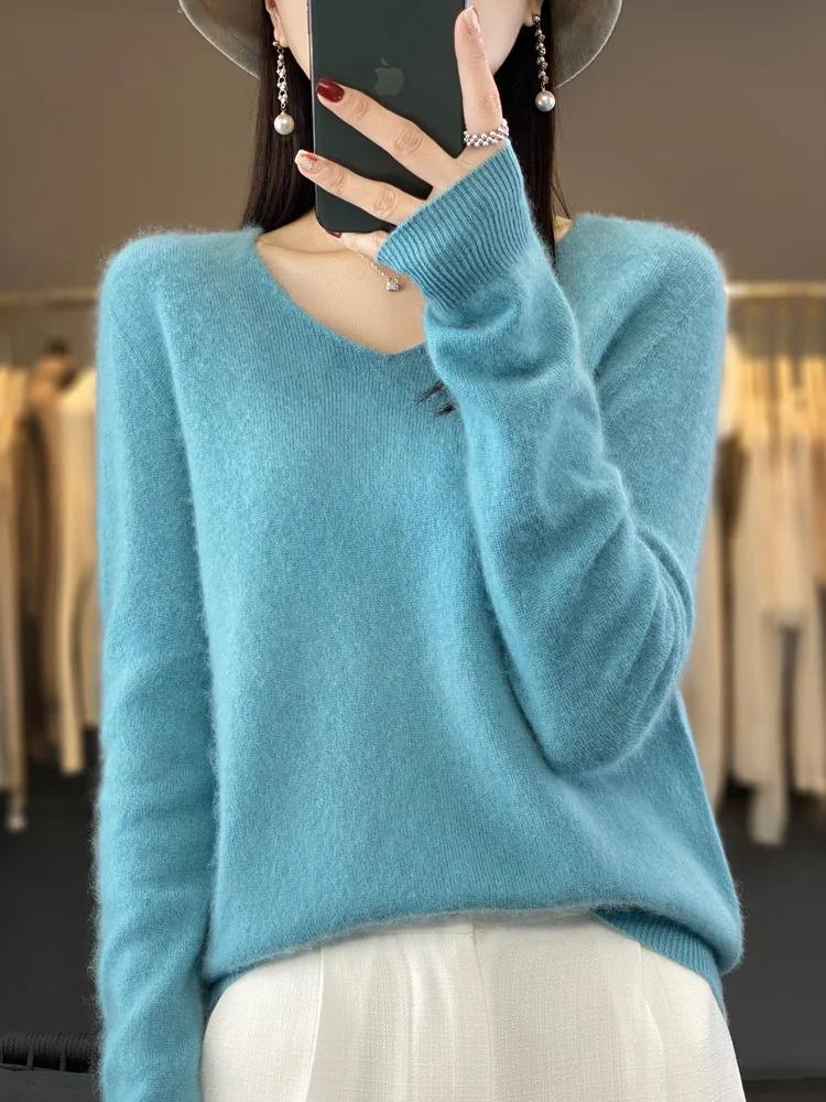 Pullover Damen | V-Ausschnitt & Weicher Tragekomfort