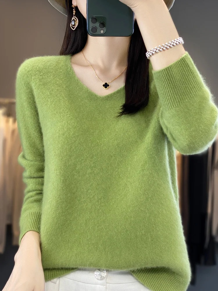 Pullover Damen | V-Ausschnitt & Weicher Tragekomfort