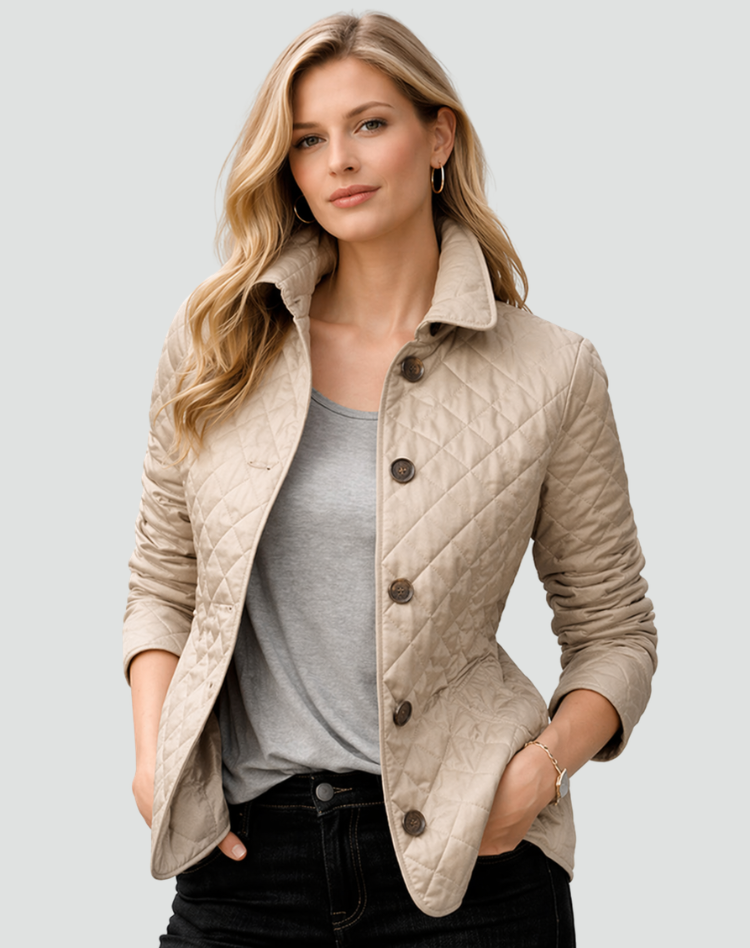 Steppjacke Damen | Steppkragen & Wärmende Rautensteppung 5