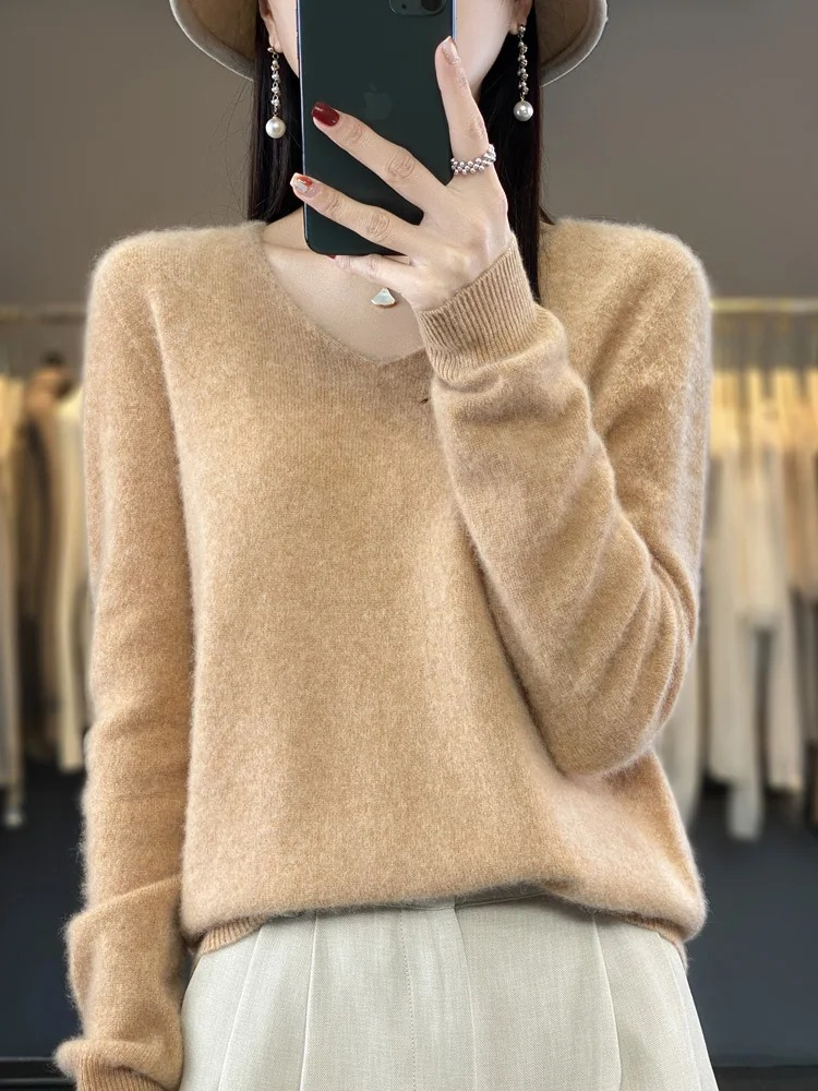 Pullover Damen | V-Ausschnitt & Weicher Tragekomfort