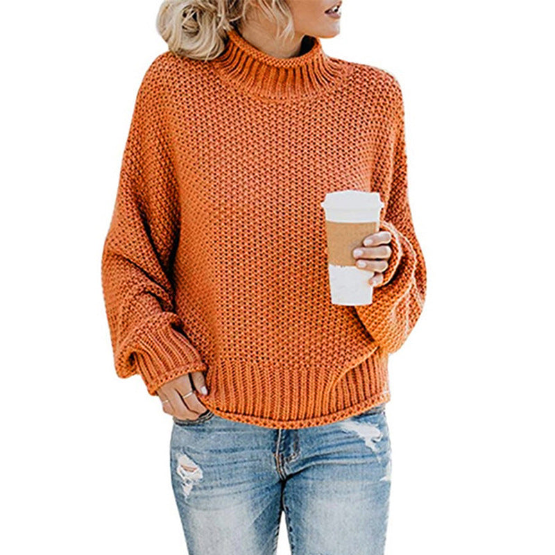 Damenpullover: Grobstrick-Rollkragen mit lässiger Silhouette - J&B - 6 - Annoboutique