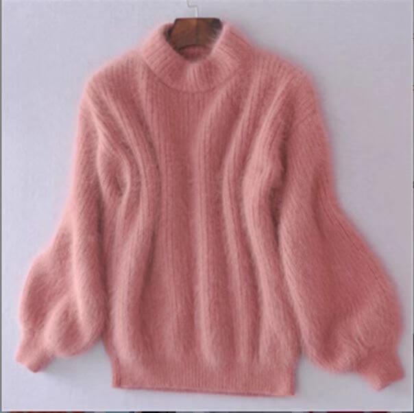 Damen Oversize-Pullover mit Stehkragen – Perfekte Passform von J&B - 3 - Annoboutique