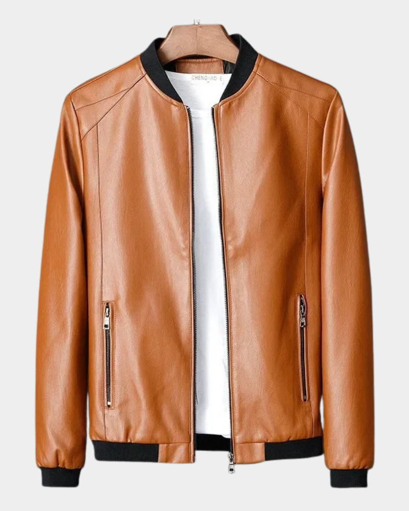 Bomberjacke Herren mit elastischen Bündchen und Reißverschlusstaschen | A&B - 3 - Annoboutique