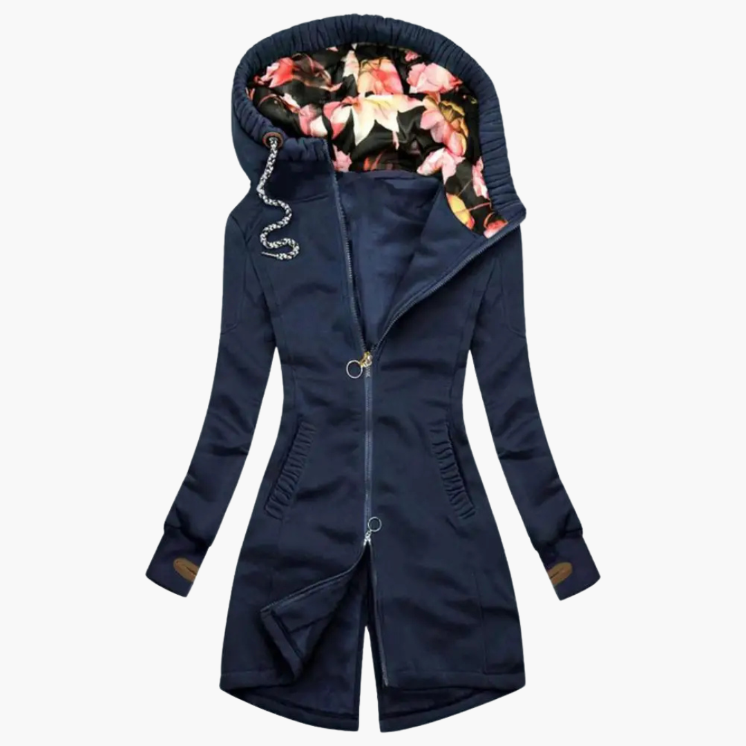 Damenjacke mit modischem Schnitt und lässiger Kapuze | A&B - 2 - Annoboutique