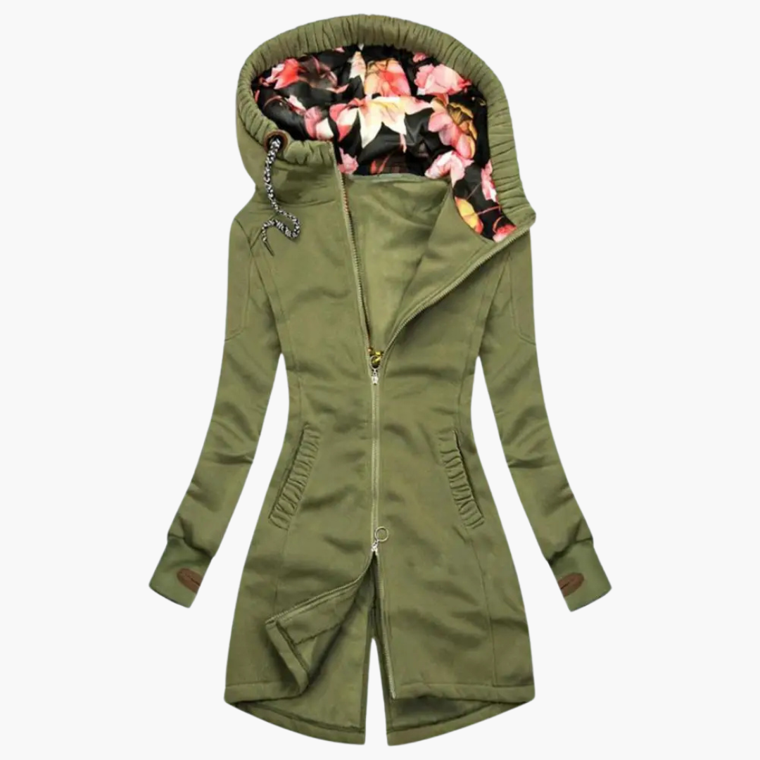 Damenjacke mit modischem Schnitt und lässiger Kapuze | A&B - 3 - Annoboutique