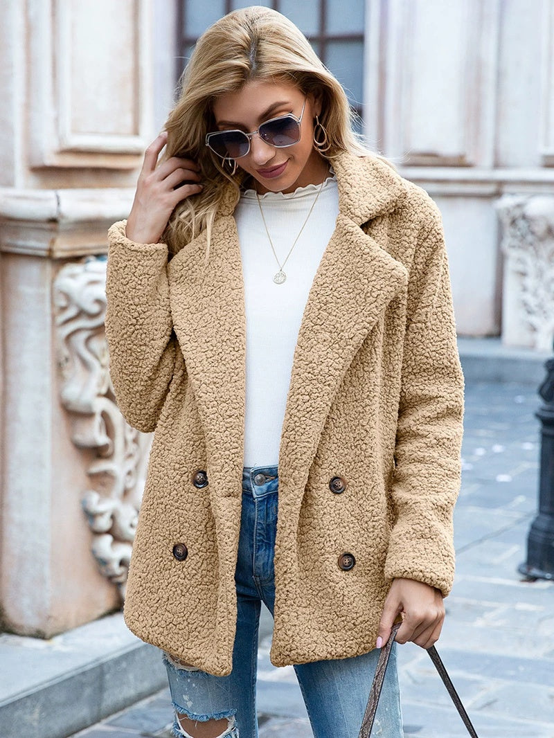 Damen Jacke mit doppelter Knopfleiste und lässigem Schnitt | A&B - 6 - Annoboutique