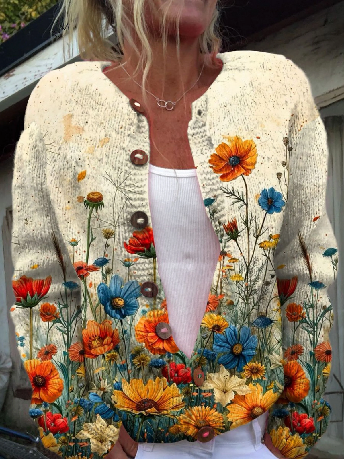 Damen Cardigan mit lockerer Passform und offenem Schnitt | A&B - 1 - Annoboutique