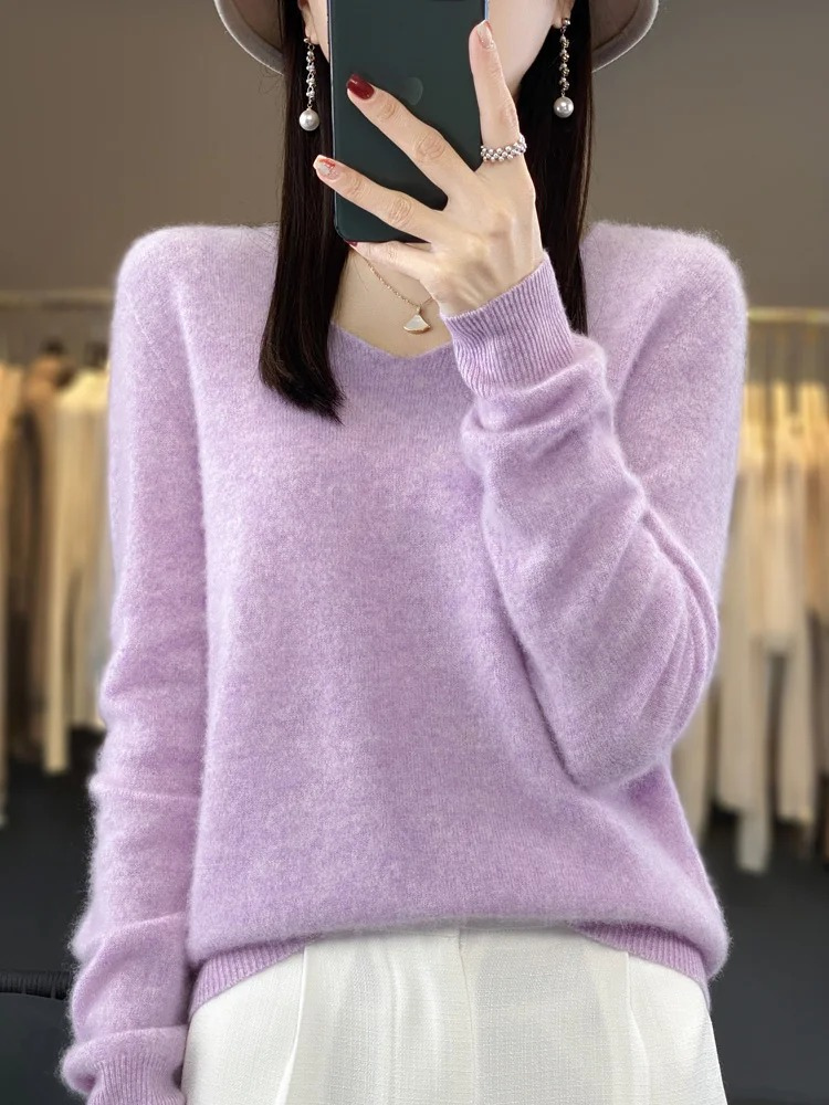Pullover Damen | V-Ausschnitt & Weicher Tragekomfort