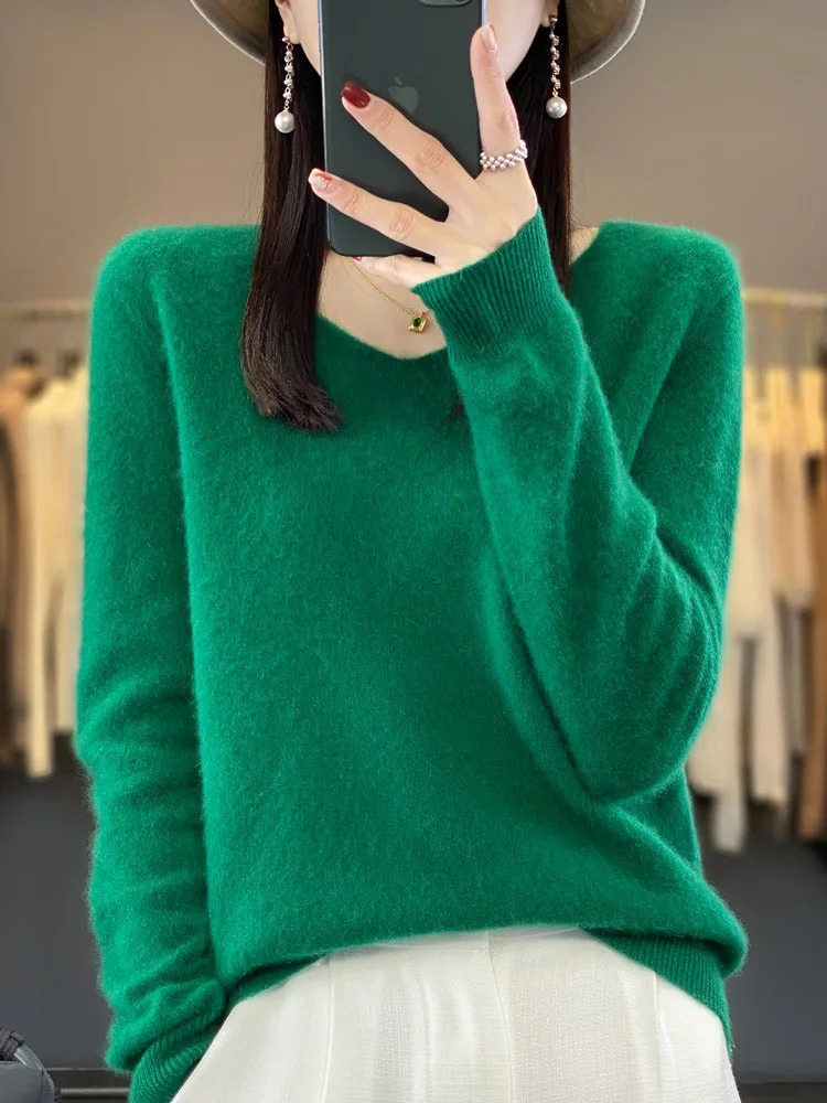 Pullover Damen | V-Ausschnitt & Weicher Tragekomfort