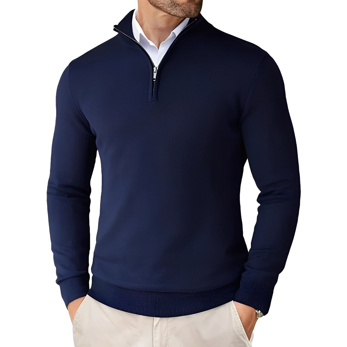 Strickpullover Herren | Mit Zipper 3