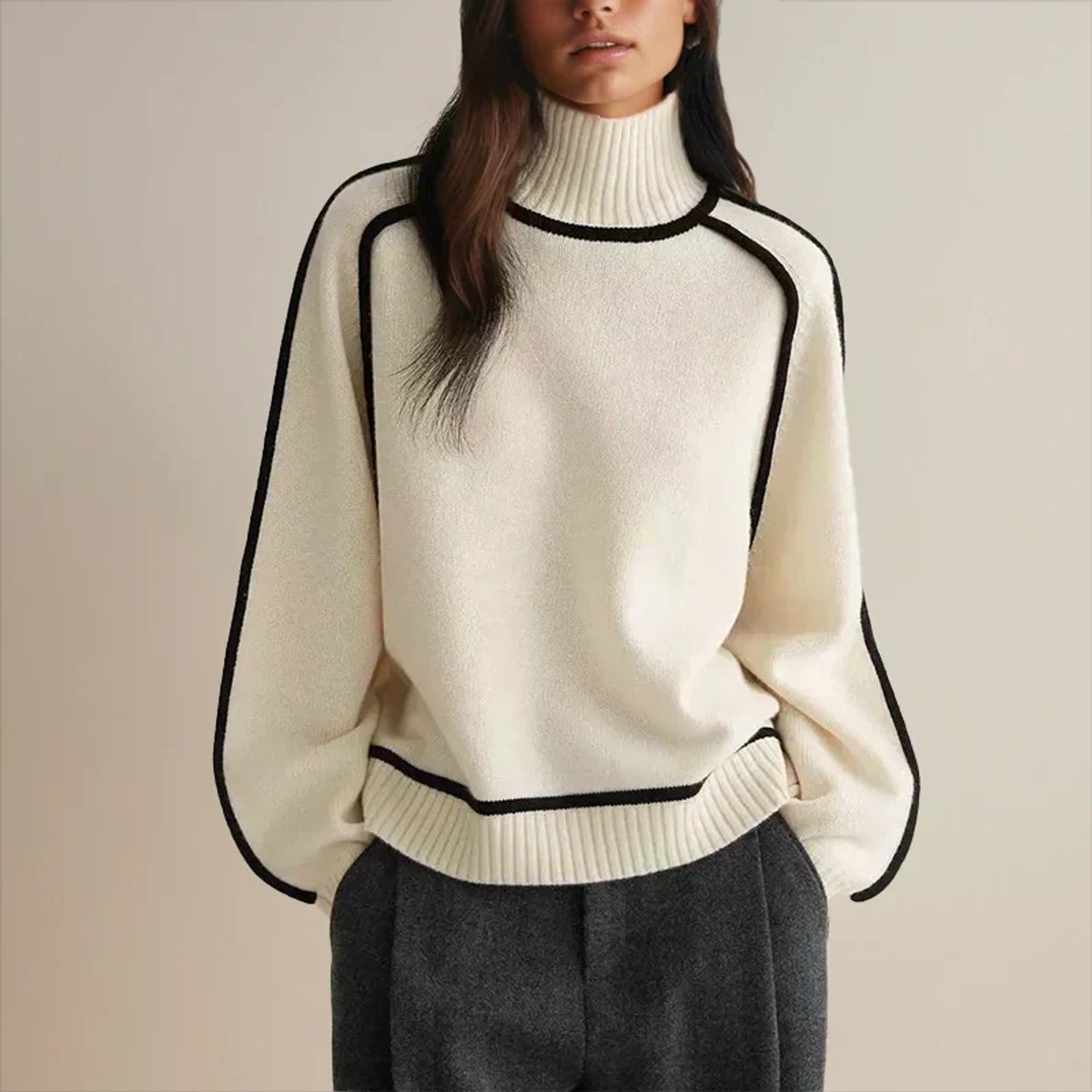 Rollkragenpullover Damen | Oversized & Bequem