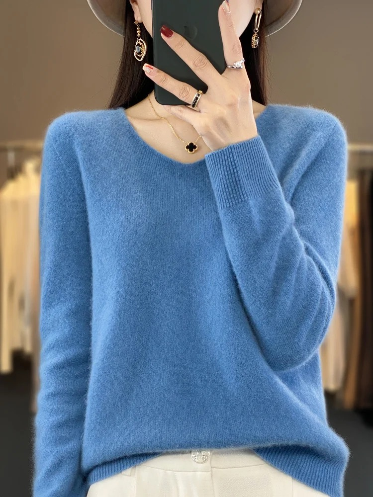 Pullover Damen | V-Ausschnitt & Weicher Tragekomfort