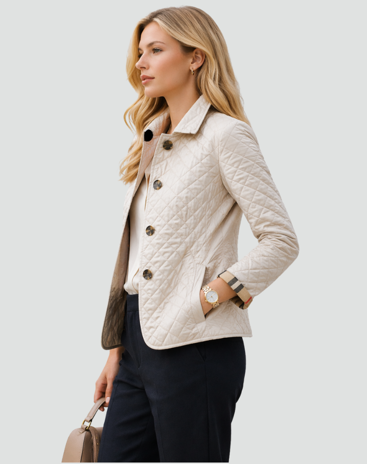 Steppjacke Damen | Steppkragen & Wärmende Rautensteppung 2
