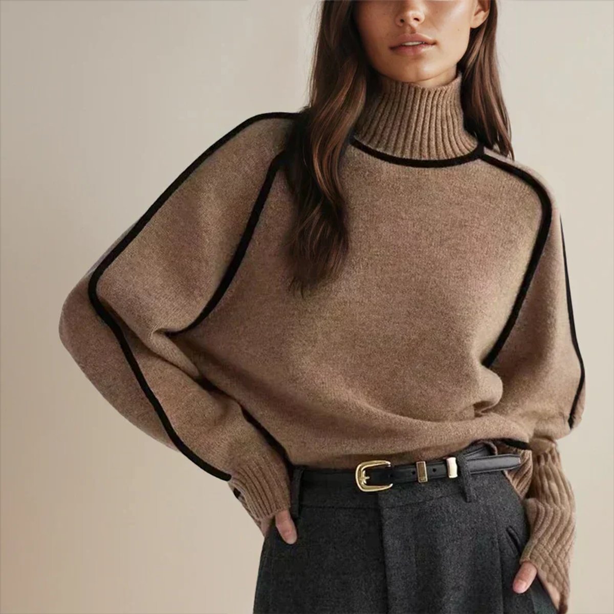Rollkragenpullover Damen | Oversized & Bequem