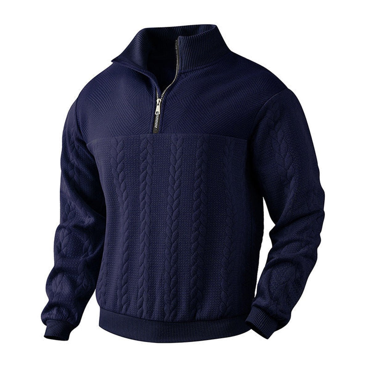 Andreas | Knit Sweater – Stylish Quarter-Zip Design for Men