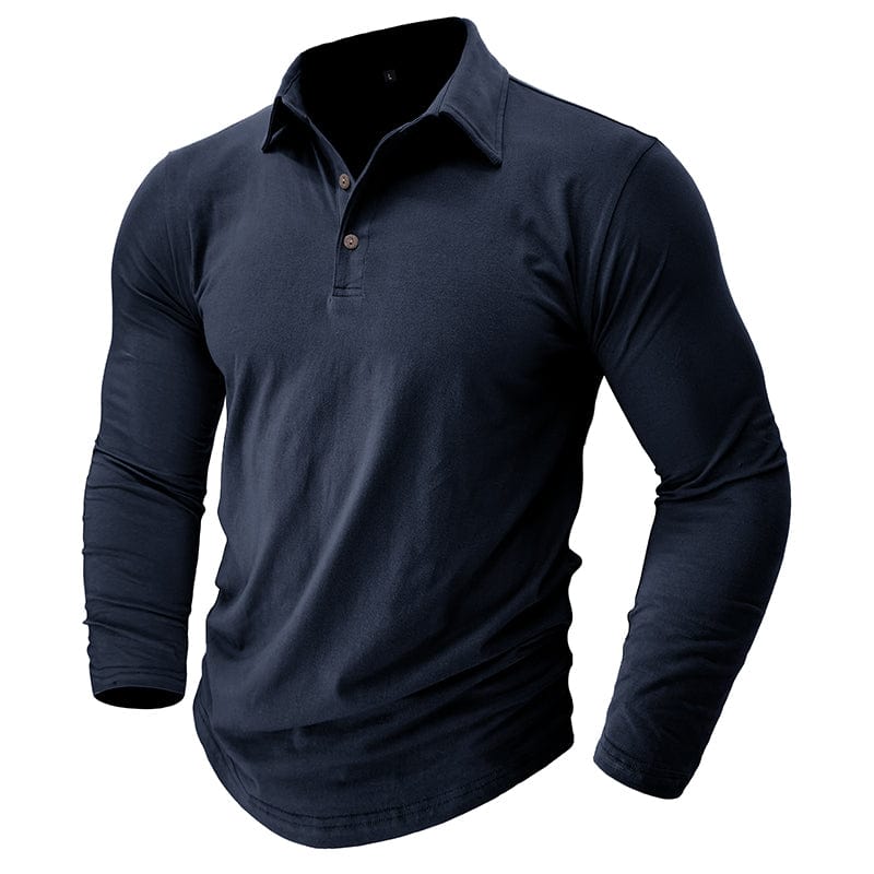 Langarm Poloshirt Herren | Figurbetonte Passform 12