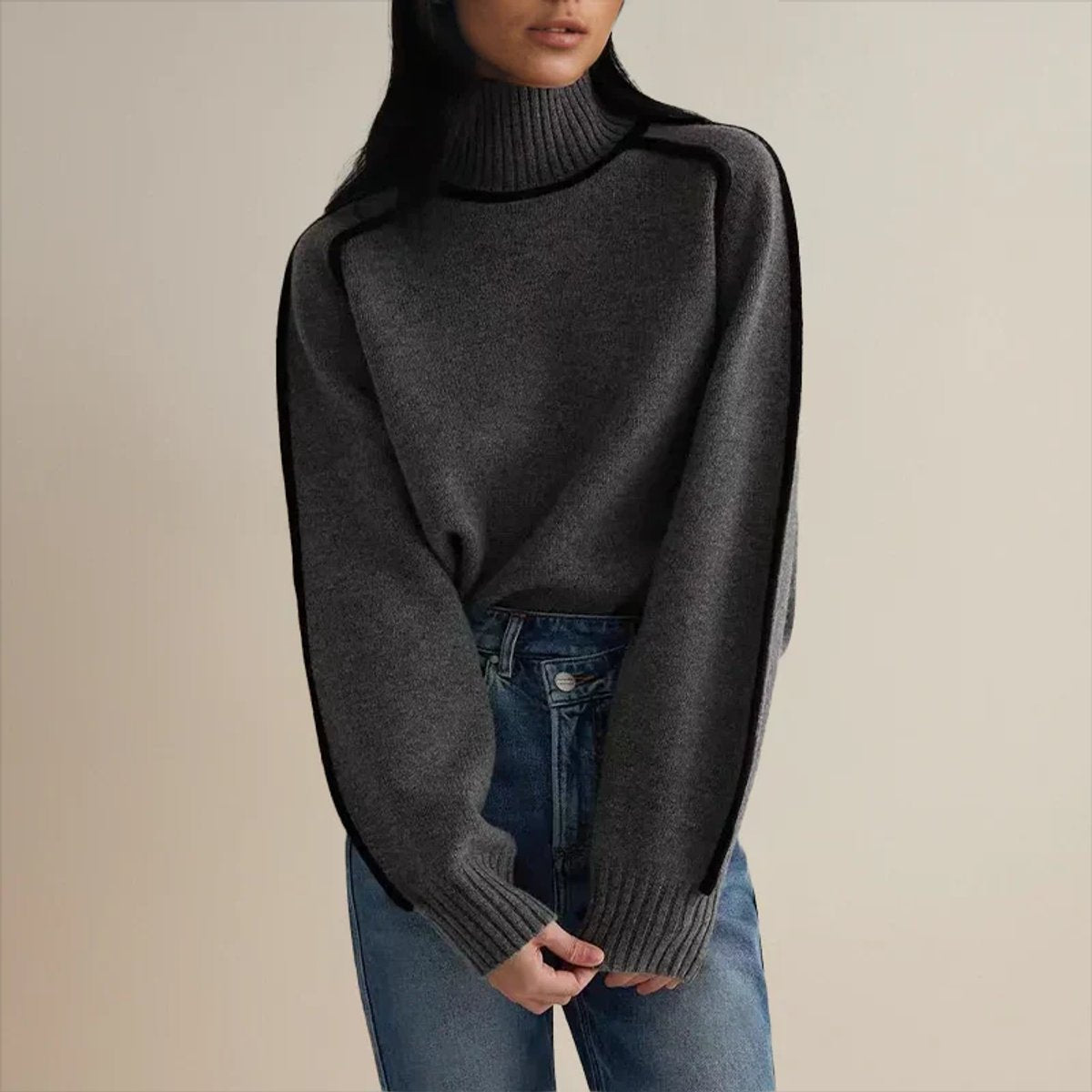 Rollkragenpullover Damen | Oversized & Bequem