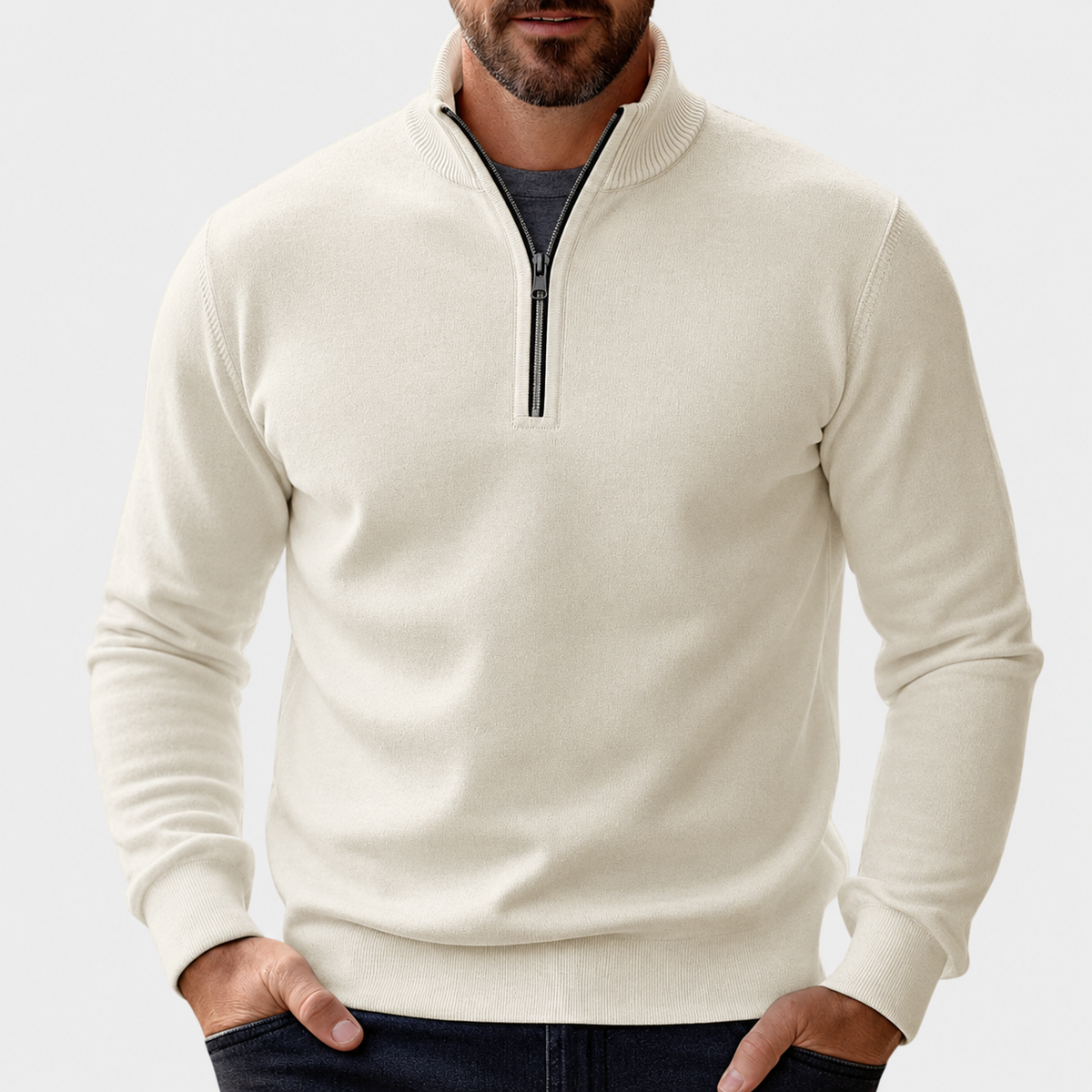 Reißverschluss Pullover Herren | Bequeme Bewegungsfreiheit 3