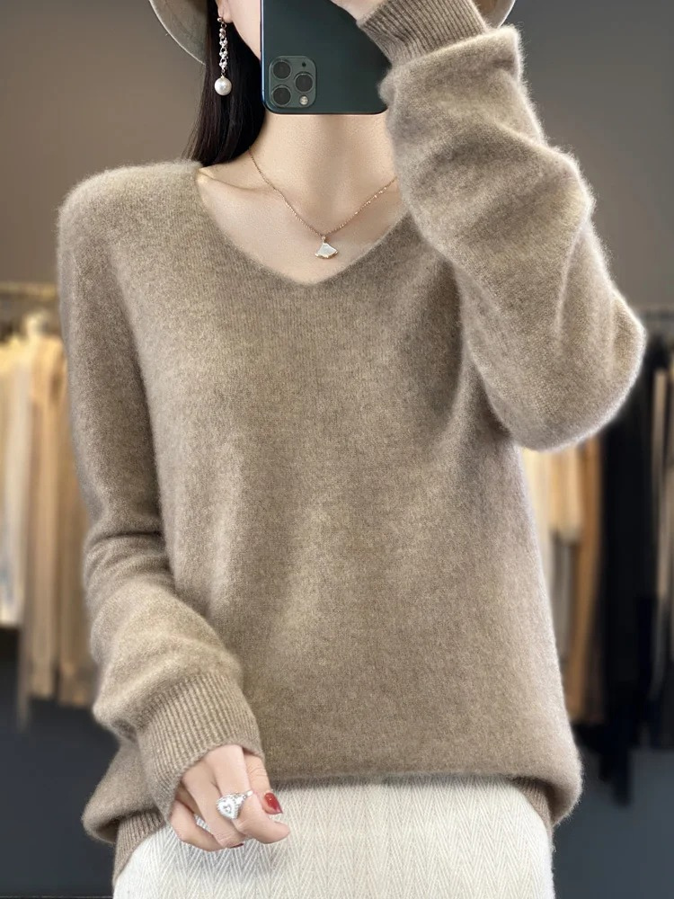 Pullover Damen | V-Ausschnitt & Weicher Tragekomfort