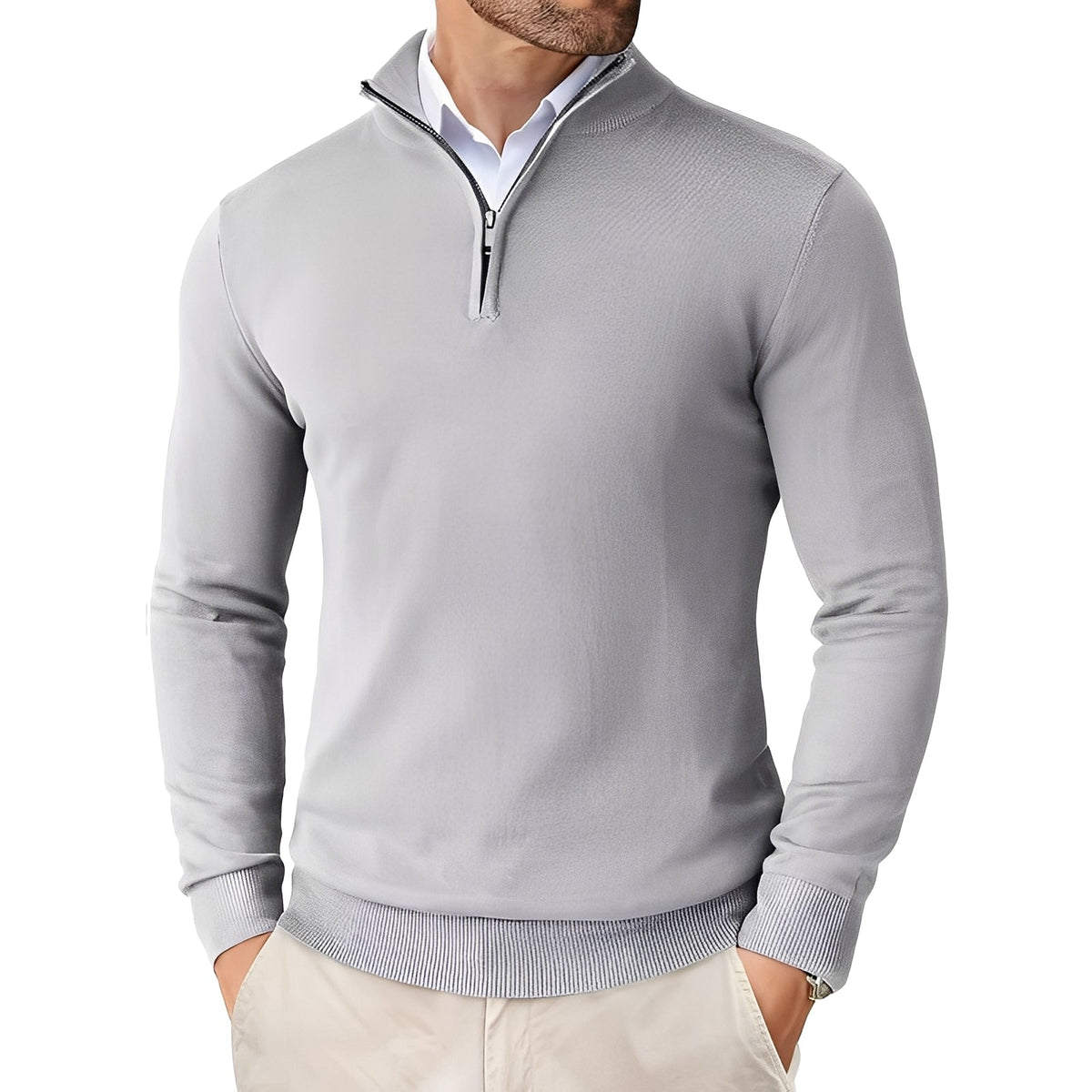 Strickpullover Herren | Mit Zipper 5
