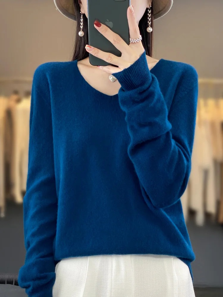 Pullover Damen | V-Ausschnitt & Weicher Tragekomfort