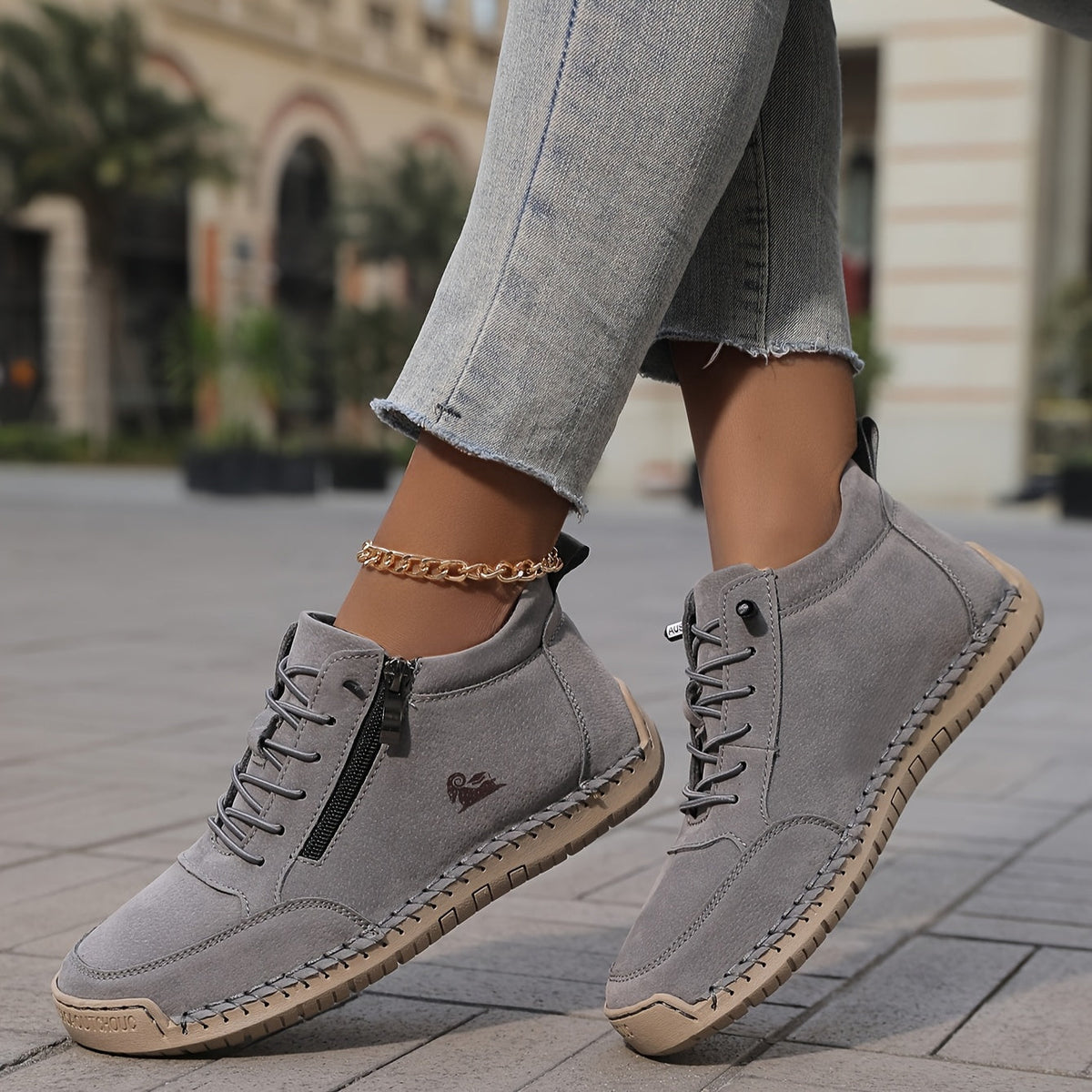 Schnürschuhe Damen | Komfort & Praktischer Reißverschluss 6