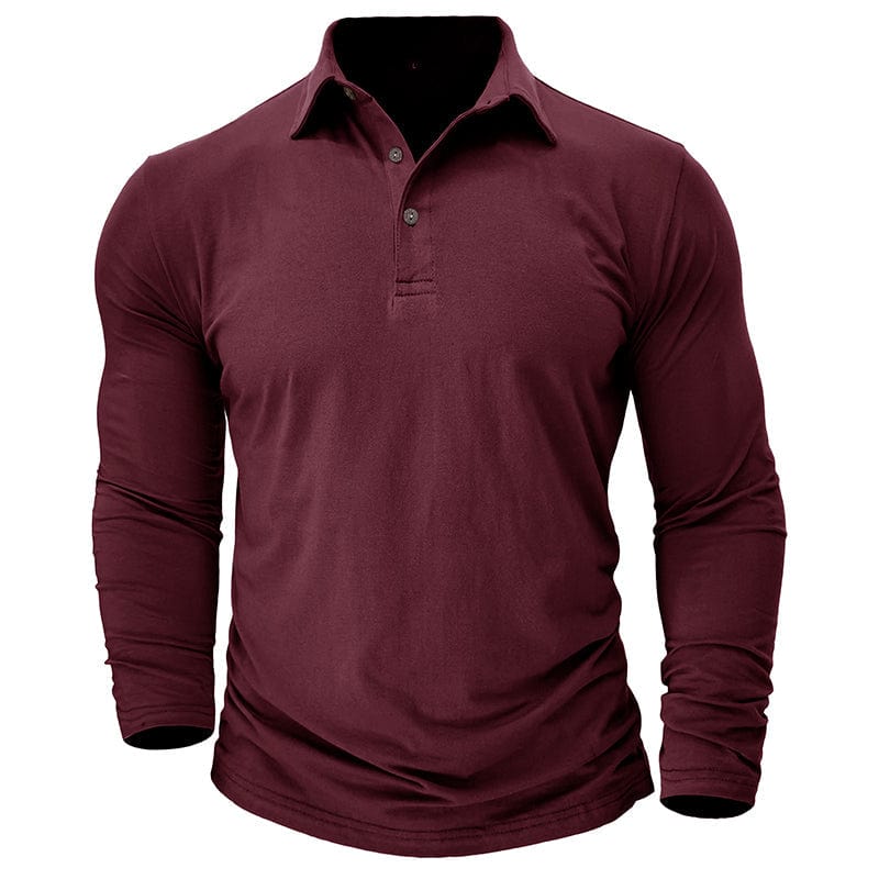 Langarm Poloshirt Herren | Figurbetonte Passform 8