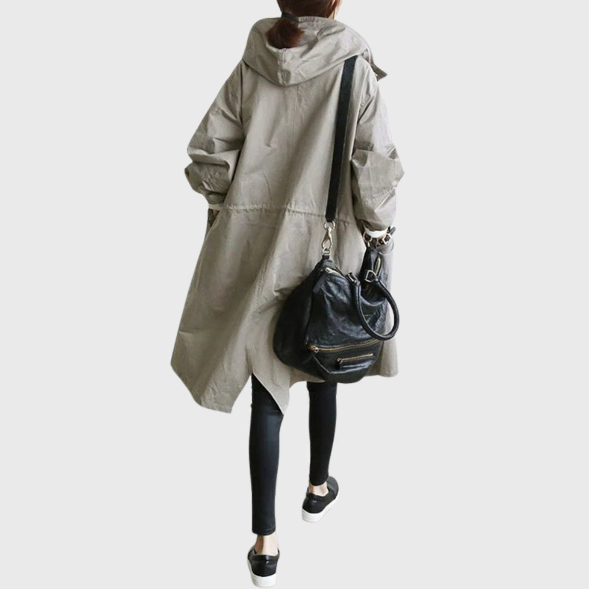 Trenchcoat Damen | Wasserdicht mit Kapuze 8