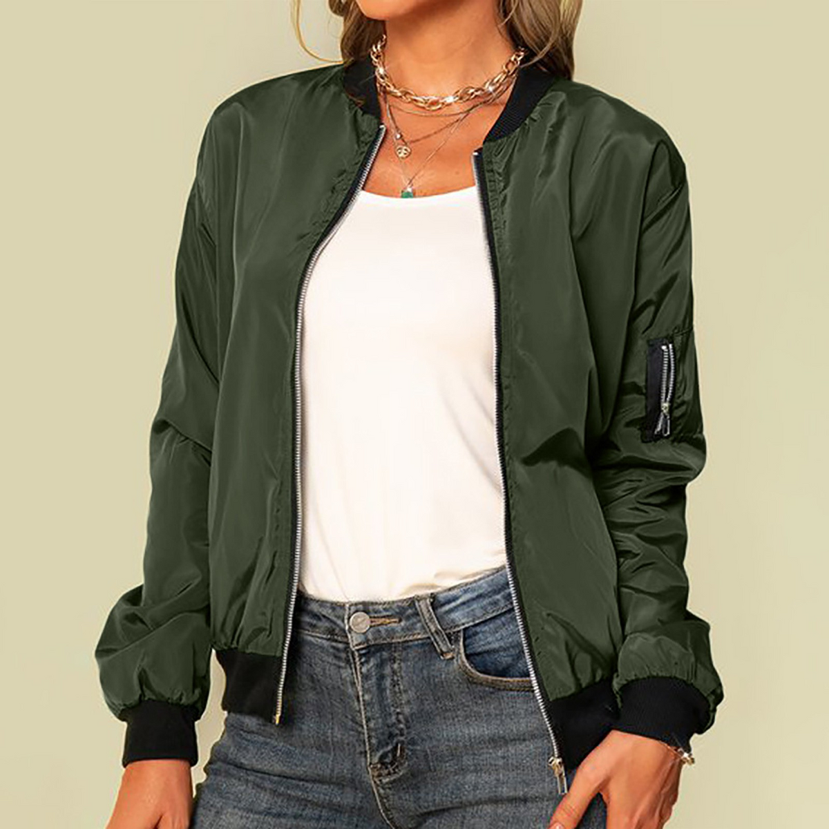 Bomberjacke Damen | Lässiger Look & Bequemer Schnitt 4