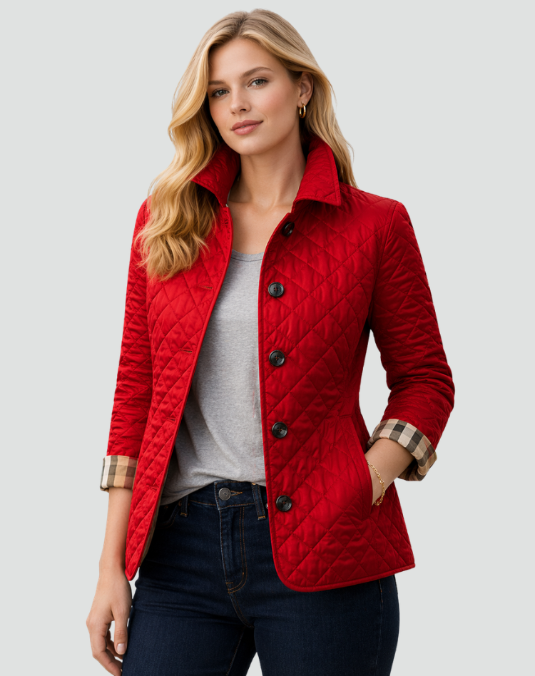 Steppjacke Damen | Steppkragen & Wärmende Rautensteppung 6