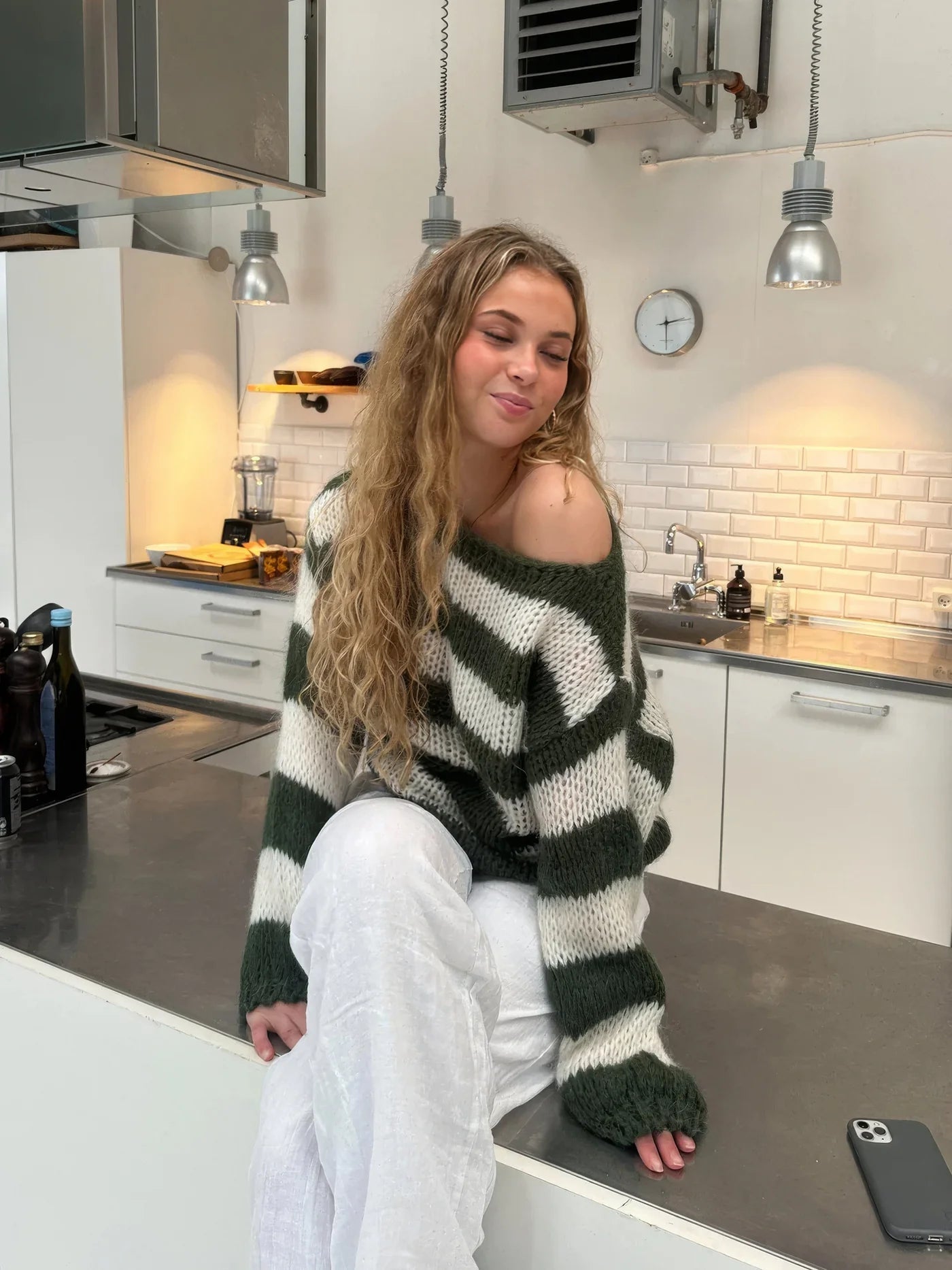 Aaliyah - Gestreepte Pullover Sweater