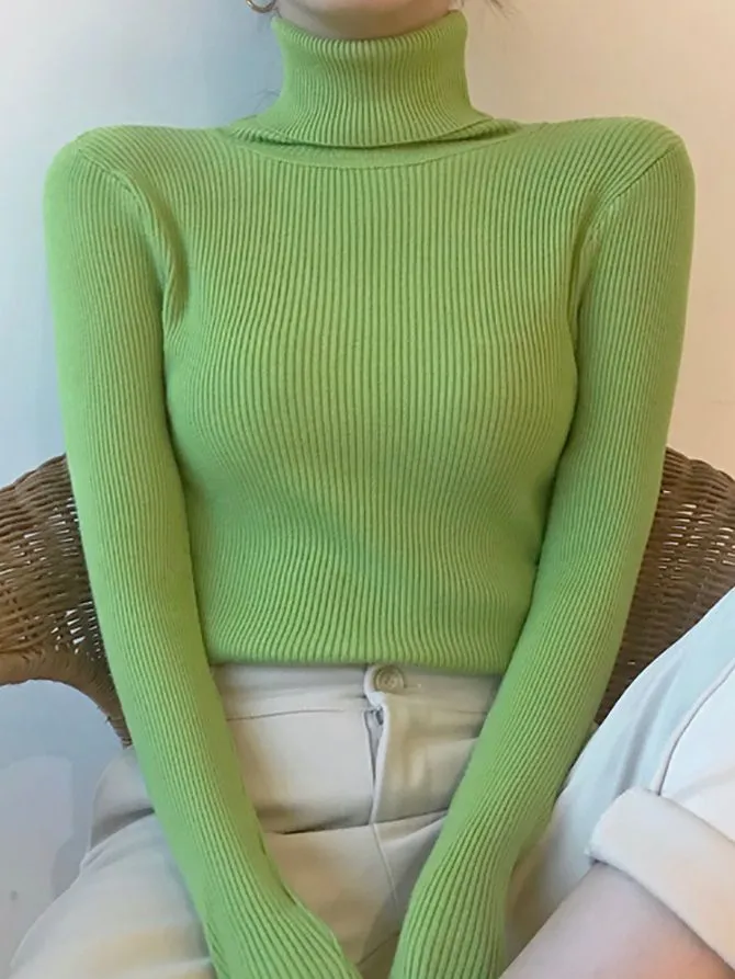 Alice - Einfacher Rollkragenpullover