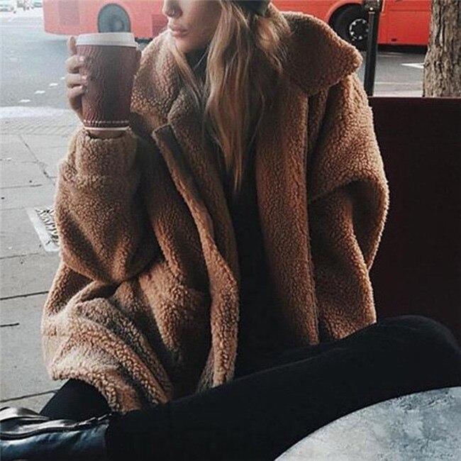 Anais - Damen Fleecejacke mit breitem Kragen