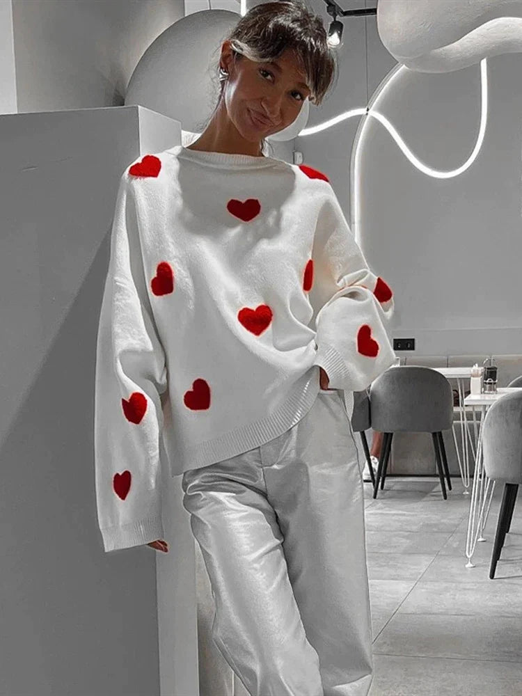 Anne - Strickpullover mit Herz