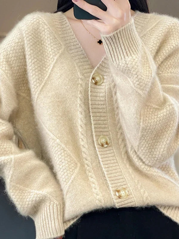 Aria - Frauen Strickjacke Pullover