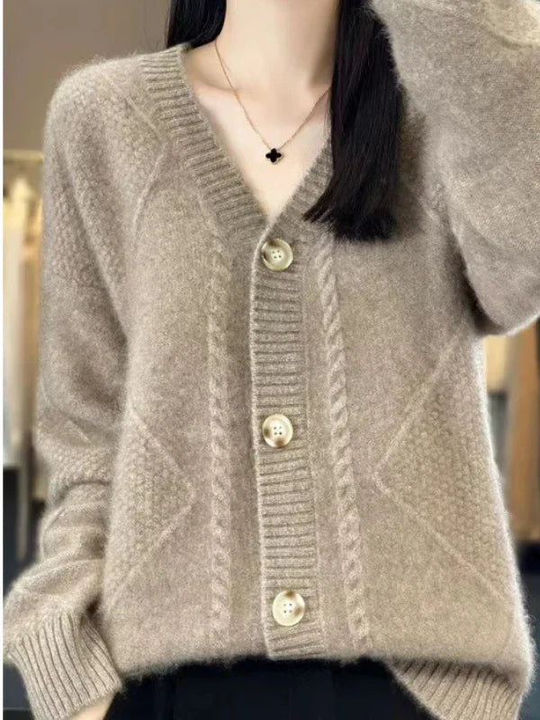 Aria - Frauen Strickjacke Pullover