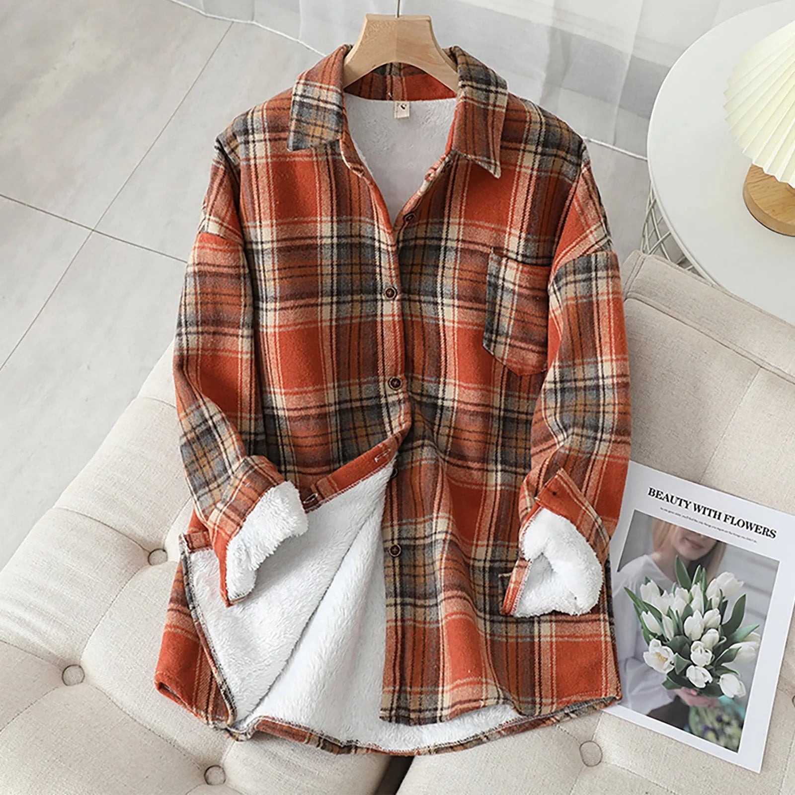 Aubrey - Damen-Winterkleid mit Fleece-Futter