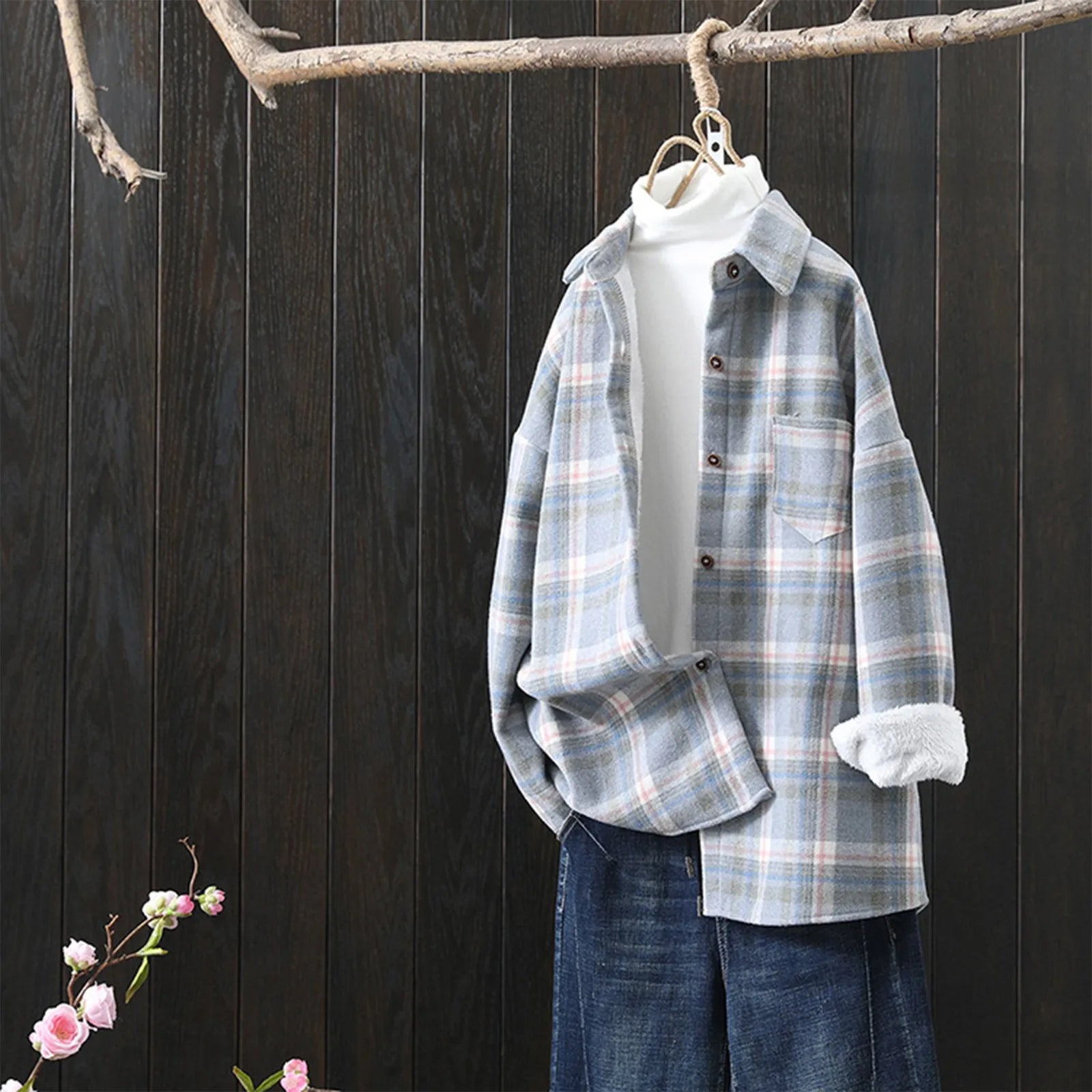 Aubrey - Damen-Winterkleid mit Fleece-Futter