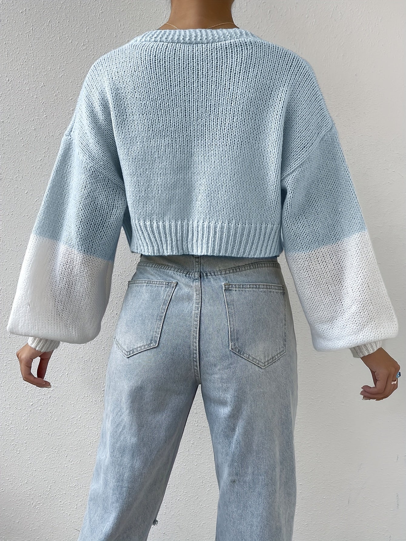 Avril - Elegante stilvolle florale Baumwollstrickwaren