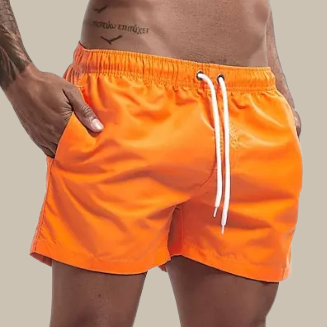 Badeshorts Herren | Schnelltrocknend & Bequemer Elastikbund