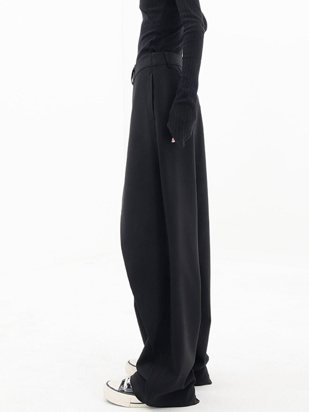 Baggy Hose Damen | Hoher Bund & Weites Bein