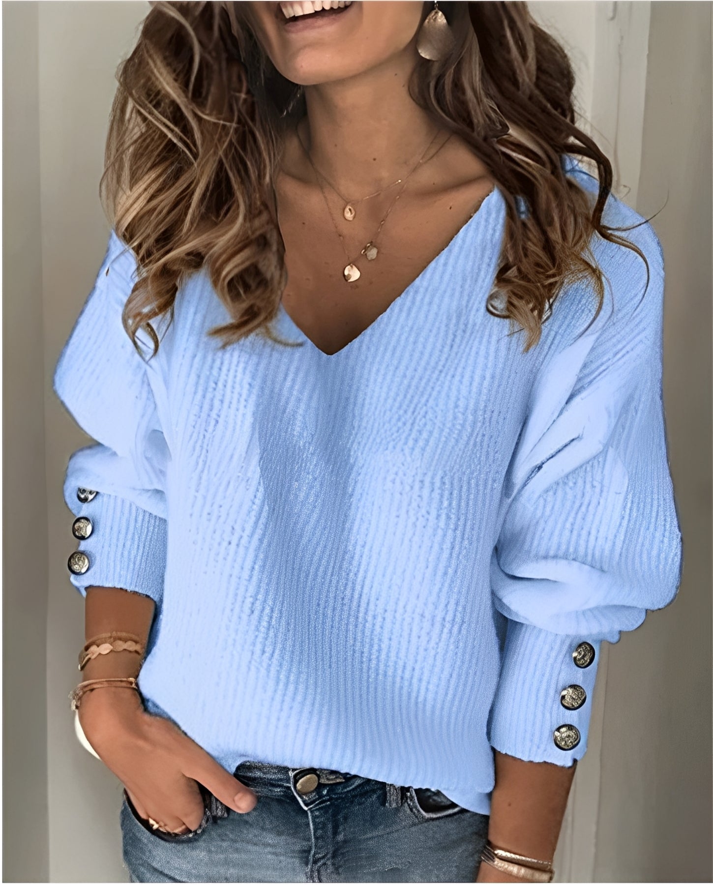 Beck – V-Ausschnitt Pullover 0