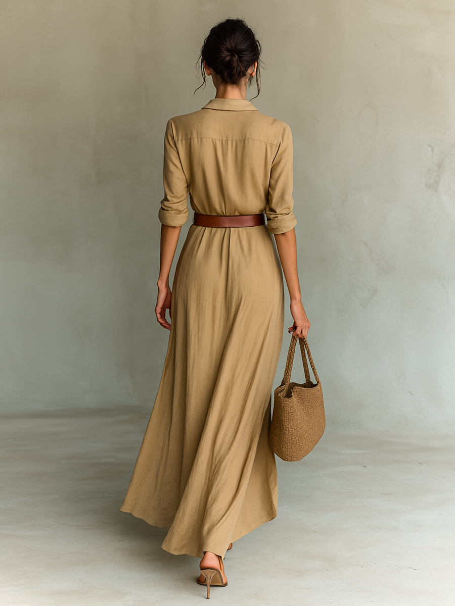 Belora™ Maxikleid mit Gürtel 3