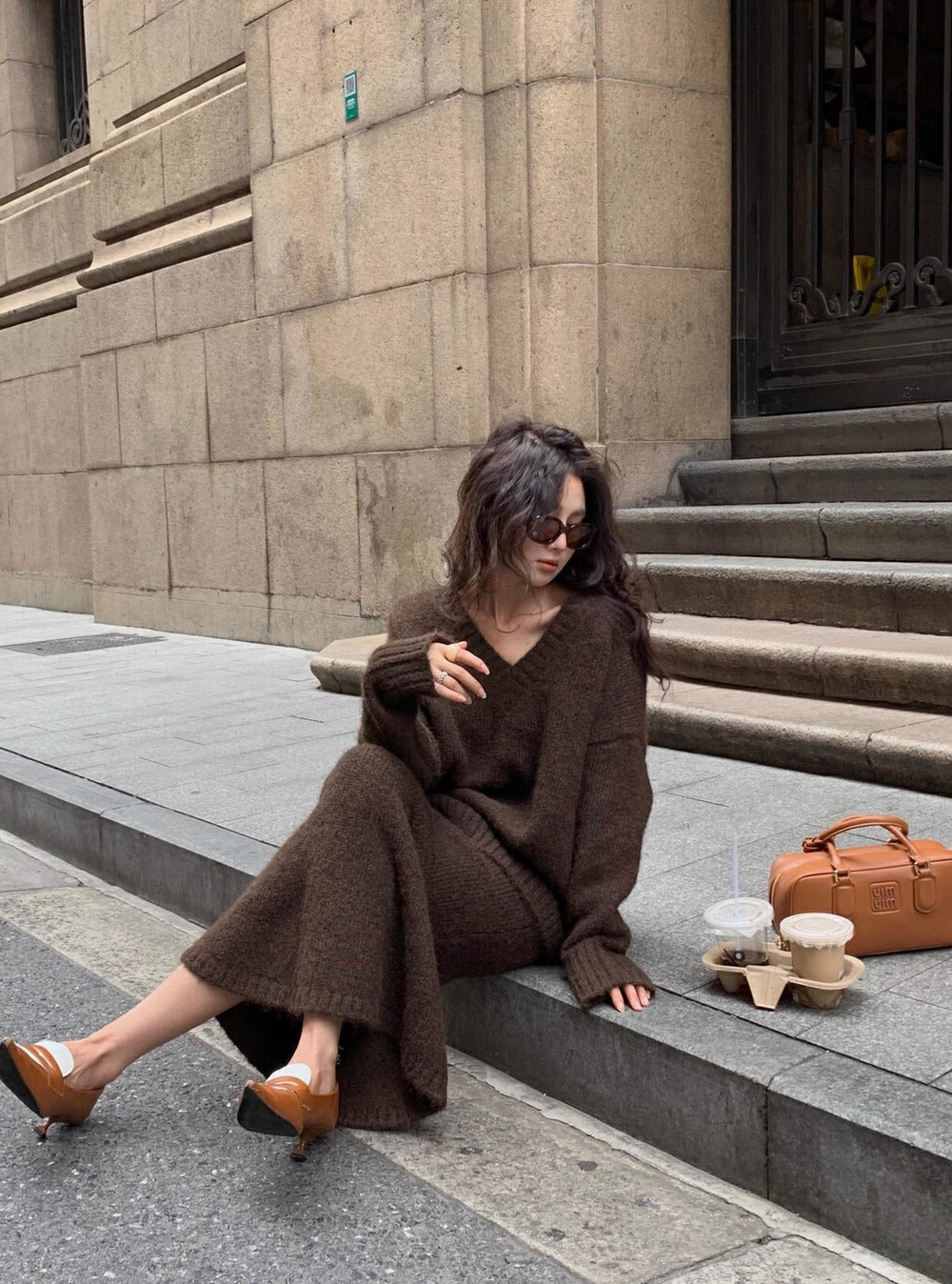 Benedetta - Strickpullover & Rock-Set