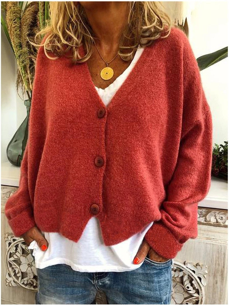 Bequeme Strickjacke