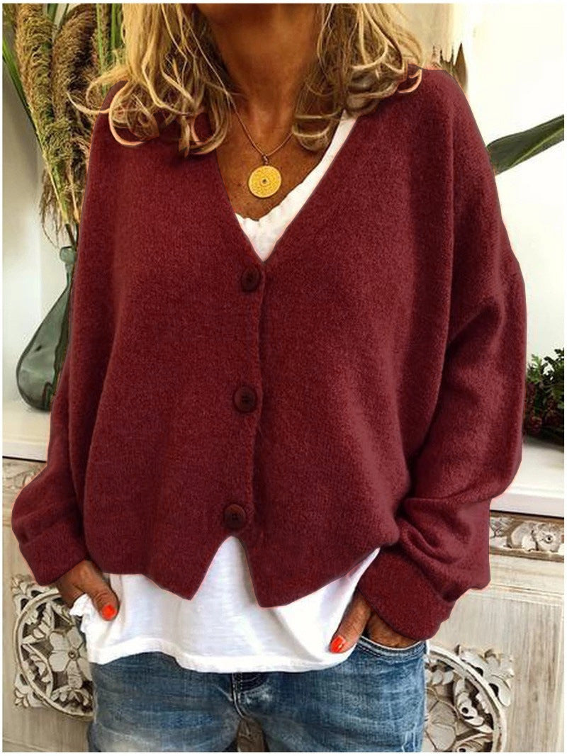 Bequeme Strickjacke