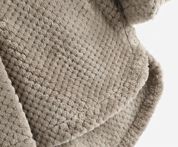Bequeme lange Damen-Fleecejacke