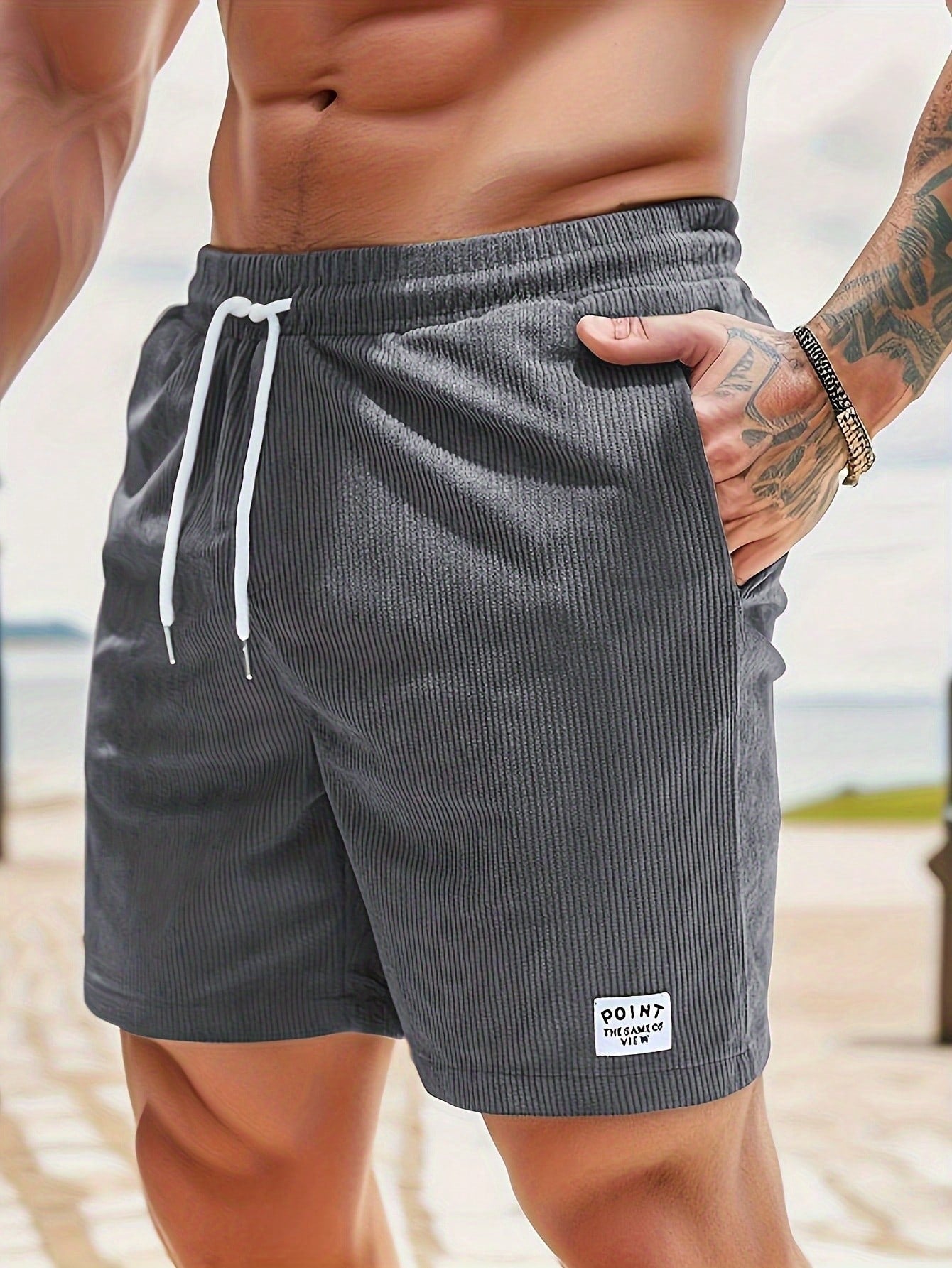 Bettina | Herren Sommer Lässige Shorts Mit Kordelzug 10