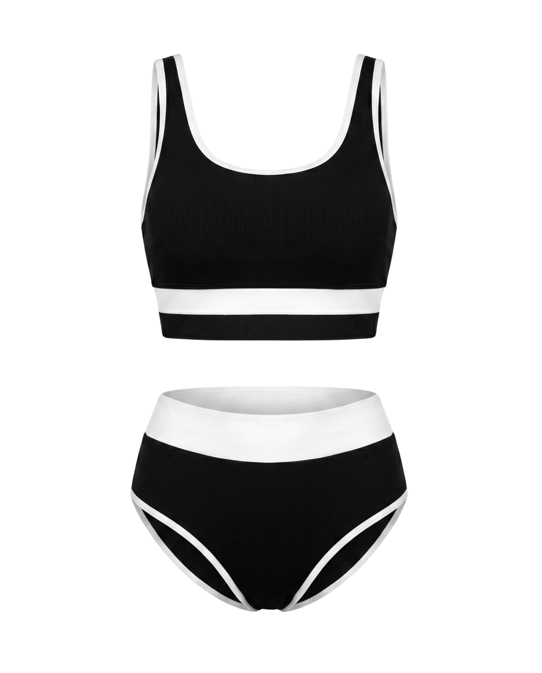 Bikini Damen | Sport Crop-Top & High Waist